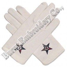 Masonic Regalia Hands Embroidery Gloves